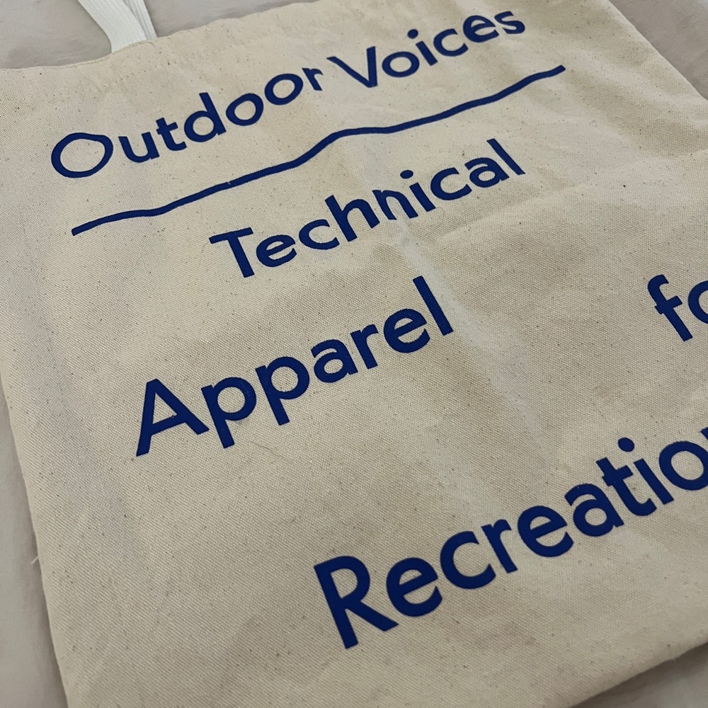 Outdoor Voices Tote Bag